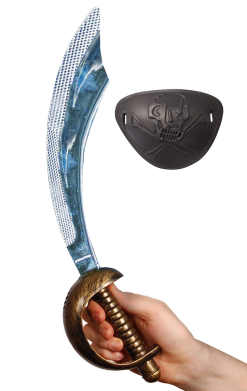 Smiffys Pirate Cutlass With Eyepatch