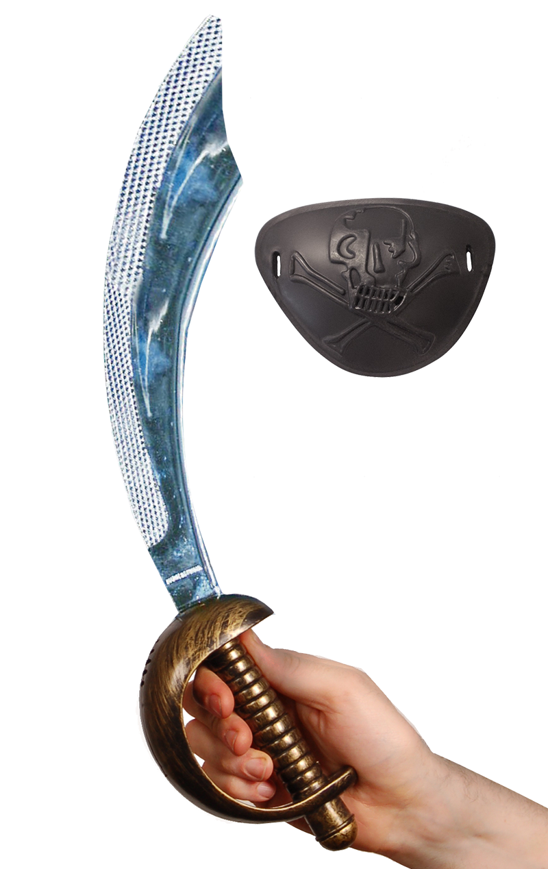 Smiffys Pirate Cutlass With Eyepatch 1 Smiffys Pirate Cutlass With Eyepatch