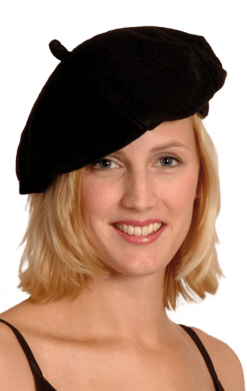 Classic Black Beret Accessory
