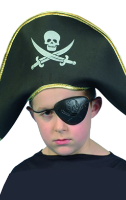GENERIC Kids Pirate Captain Hat Accessory