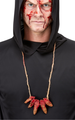Smiffys Severed Finger Halloween Necklace