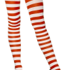 Smiffys Red And White Striped Tights