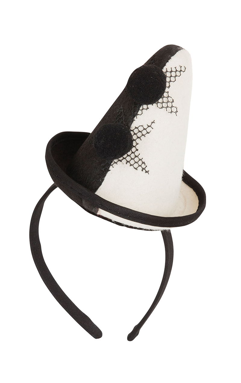 Monochrome Clown Hat Headband 1 Monochrome Clown Hat Headband