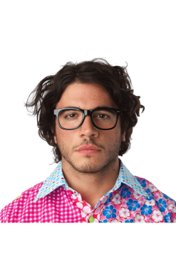 Black Framed Specs Accessory