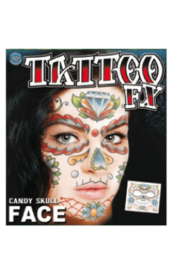 Candy Skull Face Accessory