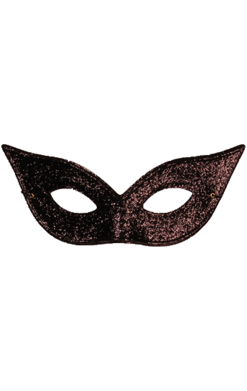 GENERIC Black Pointed Glitter Facepiece