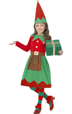 Smiffys Kids Elf Dress Costume