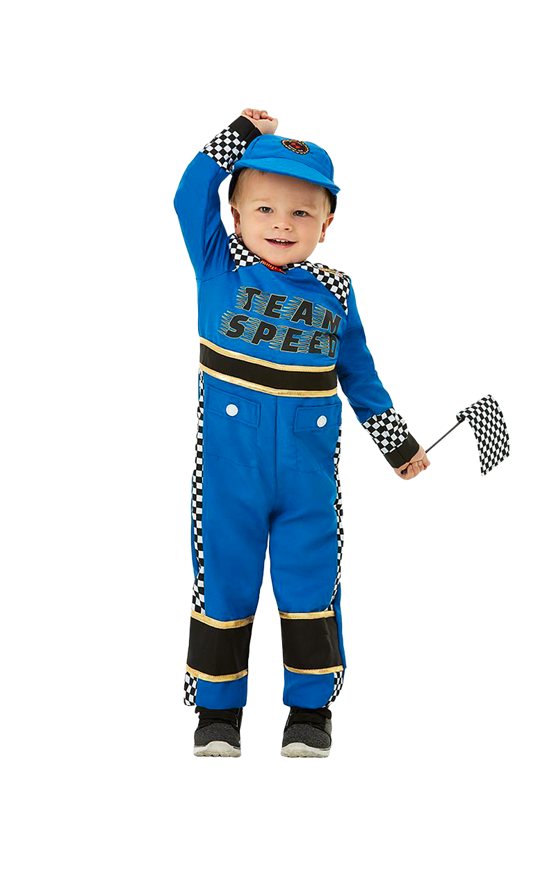 Smiffys Kids Race Car Driver Costume 2 Smiffys Kids Race Car Driver Costume - Image 2