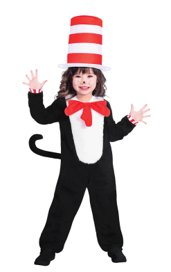 AMSCAN Kids Cat In The Hat Costume