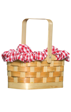 Gingham Basket Accessory