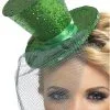 Smiffys Womens Mini Green Top Hat Accessory