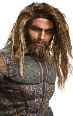 Aquaman Wig And Beard Set