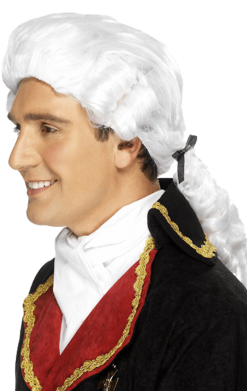 Smiffys White Court Wig