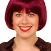 GENERIC Burgundy Eve Wig Accessory