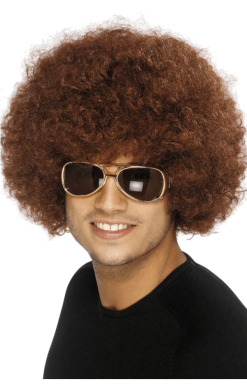 Smiffys Funky Brown Afro Wig
