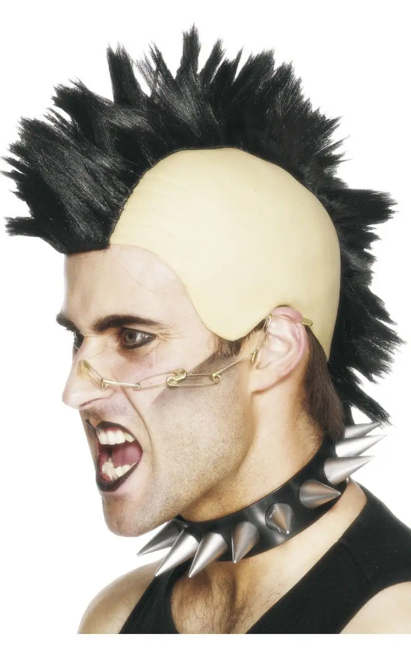 Smiffys Black Mohican Wig 1 Smiffys Black Mohican Wig