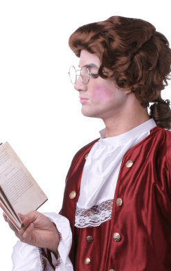Colonial Man Brown Wig