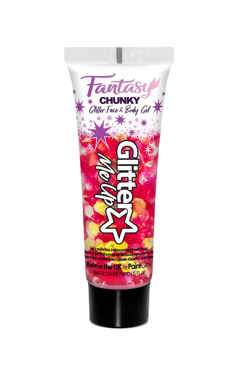 Red Iridescent Chunky Glitter Gel 1 Red Iridescent Chunky Glitter Gel