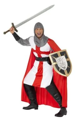 Smiffys Mens St George Hero Costume -Fancy Dress Shop 00009304a03