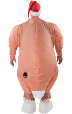 Adult Inflatable Xmas Turkey Costume -Fancy Dress Shop 00010409a02