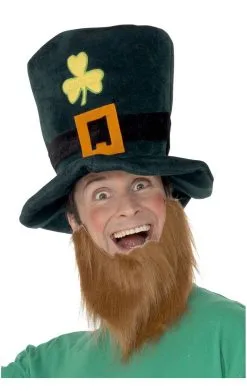 Smiffys Adult Irish Leprechaun Hat & Beard