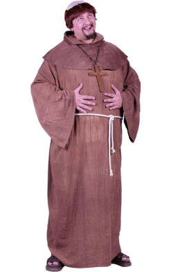 Medieval Monk Plus Size Costume