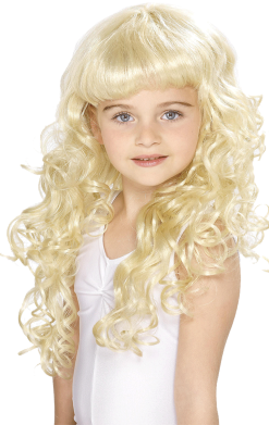 Smiffys Kids Blonde Princess Wig
