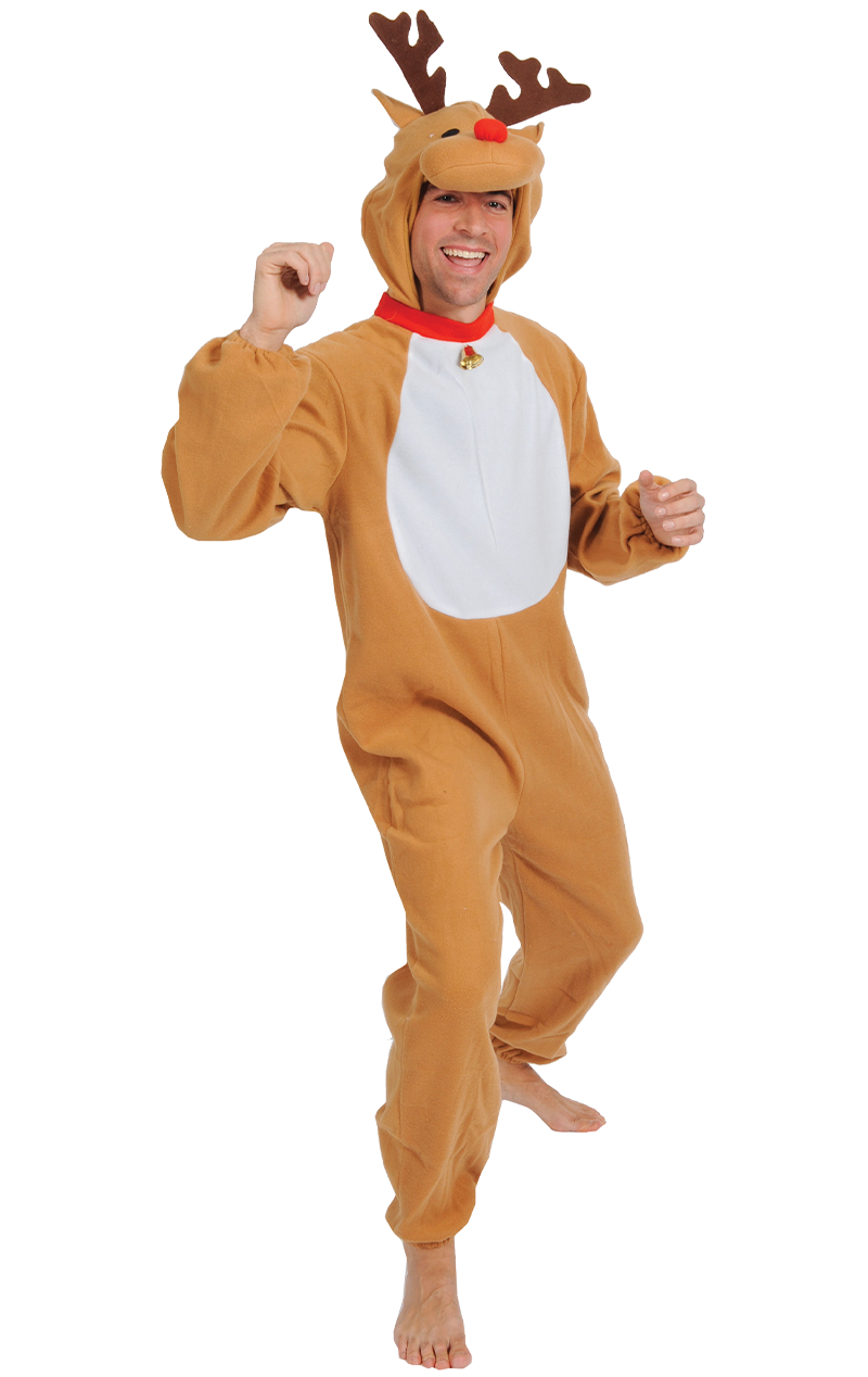 Adult Red Nosed Reindeer Costume 1 Adult Red Nosed Reindeer Costume