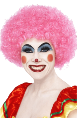 Pink Clown Afro Wig