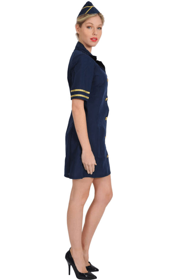 Adult Air Hostess Costume 2 Adult Air Hostess Costume - Image 2