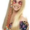 Smiffys Hippie Long Blonde Wig