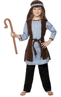 Smiffys Kids Shepherd Nativity Costume