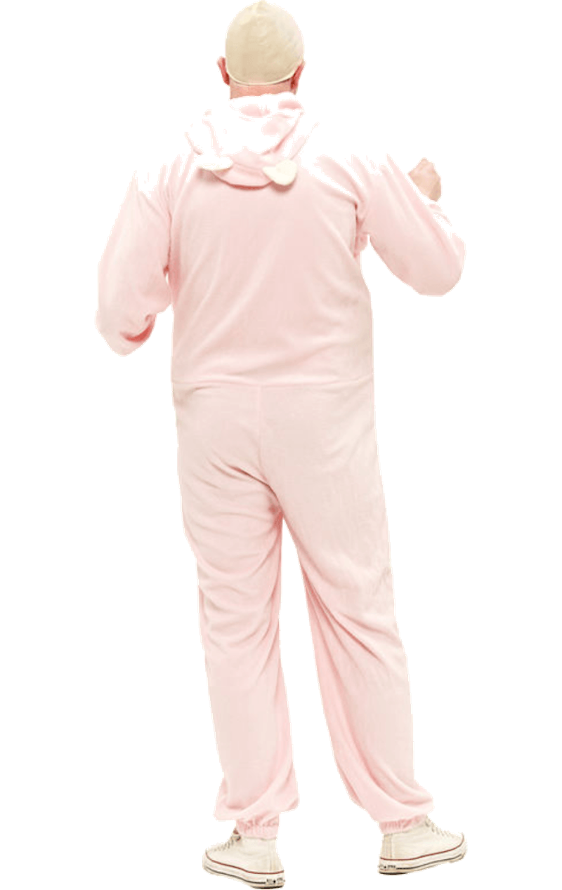 Adult Pink Babygrow Costume 2 Adult Pink Babygrow Costume - Image 2