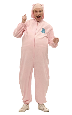 Adult Pink Babygrow Costume