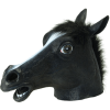 Funny Black Horse Facepiece
