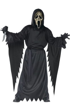 Kids Zombie Ghost Face Costume