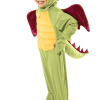 Kids Green Hooded Dragon Costume