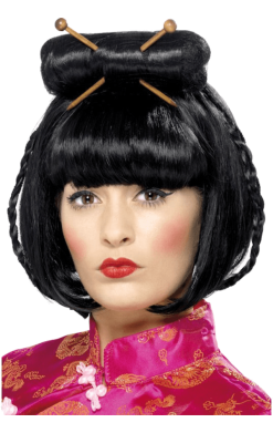 Smiffys Adult Asian Lady Black Wig