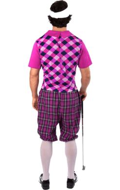 Mens Pink Pub Golf Costume -Fancy Dress Shop 00013187a02