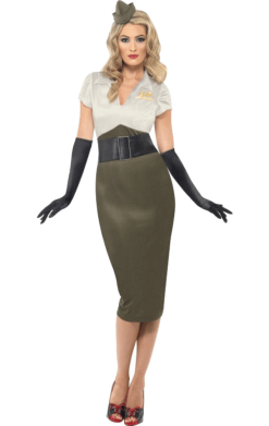 Smiffys Womens 1940s Army Girl Costume
