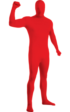 Adult Red Second Skin Costume