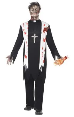 Smiffys Mens Zombie Priest Costume