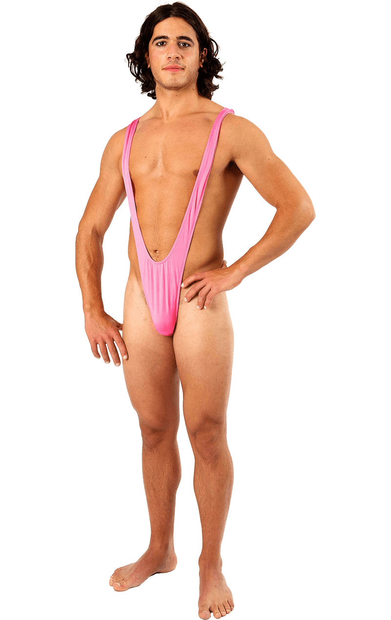 Adult Hot Pink Borat Mankini 1 Adult Hot Pink Borat Mankini