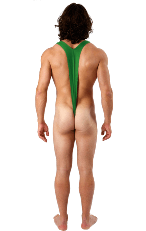 Adult Neon Green Borat Mankini 3 Adult Neon Green Borat Mankini - Image 3