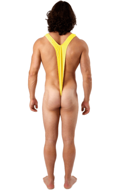 Adult Yellow Borat Mankini 5 Adult Yellow Borat Mankini -Fancy Dress Shop 00014685a02