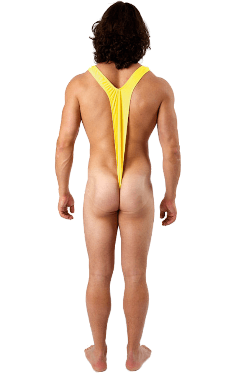 Adult Yellow Borat Mankini 3 Adult Yellow Borat Mankini - Image 3