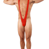 Adult Fiery Red Borat Mankini