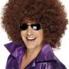 Smiffys Big Afro Brown Wig