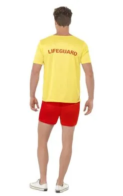 Smiffys Mens Baywatch Tee Costume -Fancy Dress Shop 00015828a02