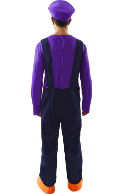 Waluigi Super Mario Costume 5 Waluigi Super Mario Costume -Fancy Dress Shop 00016894a02